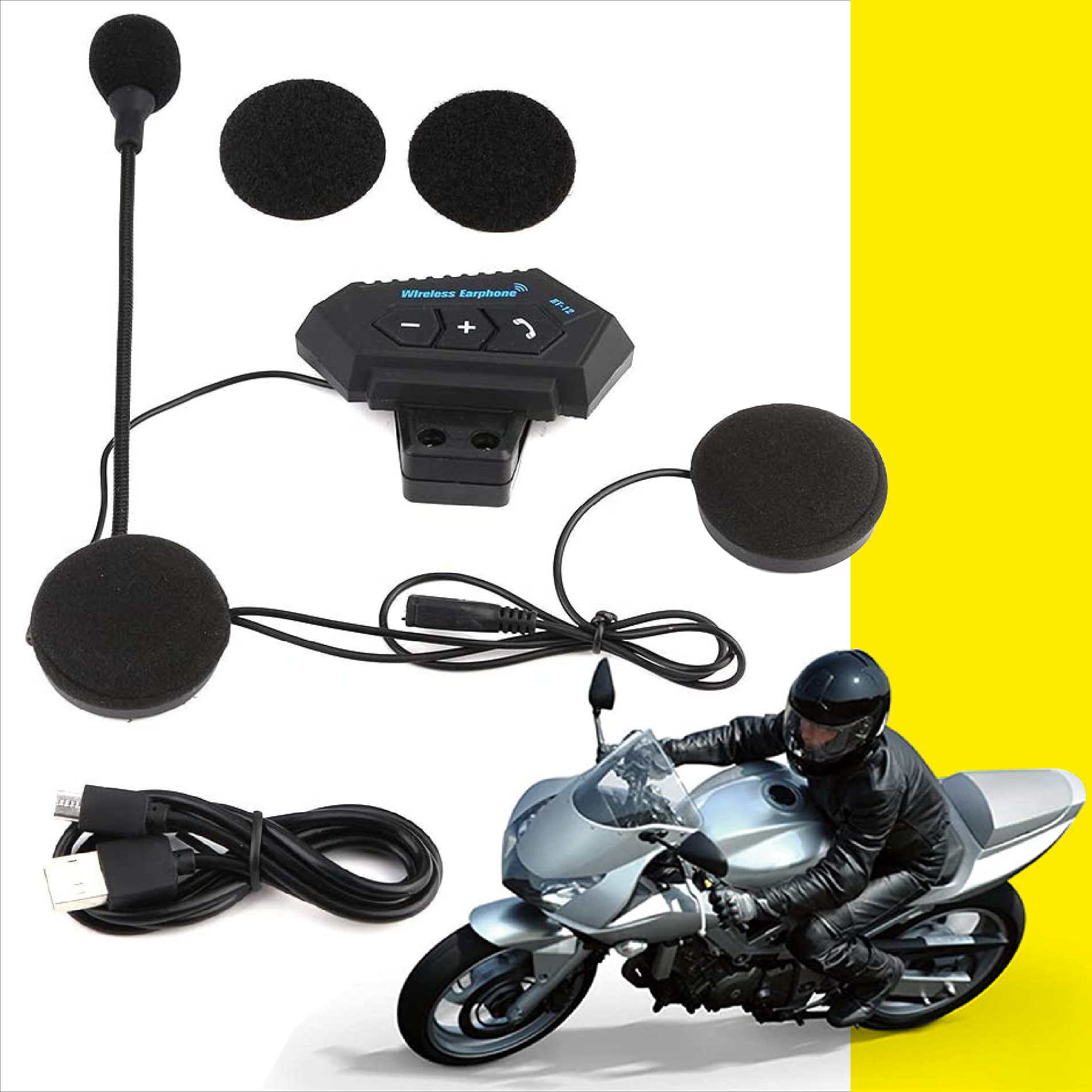 Miniatura 8 de Intercomunicador De Casco Bt12 Auricular